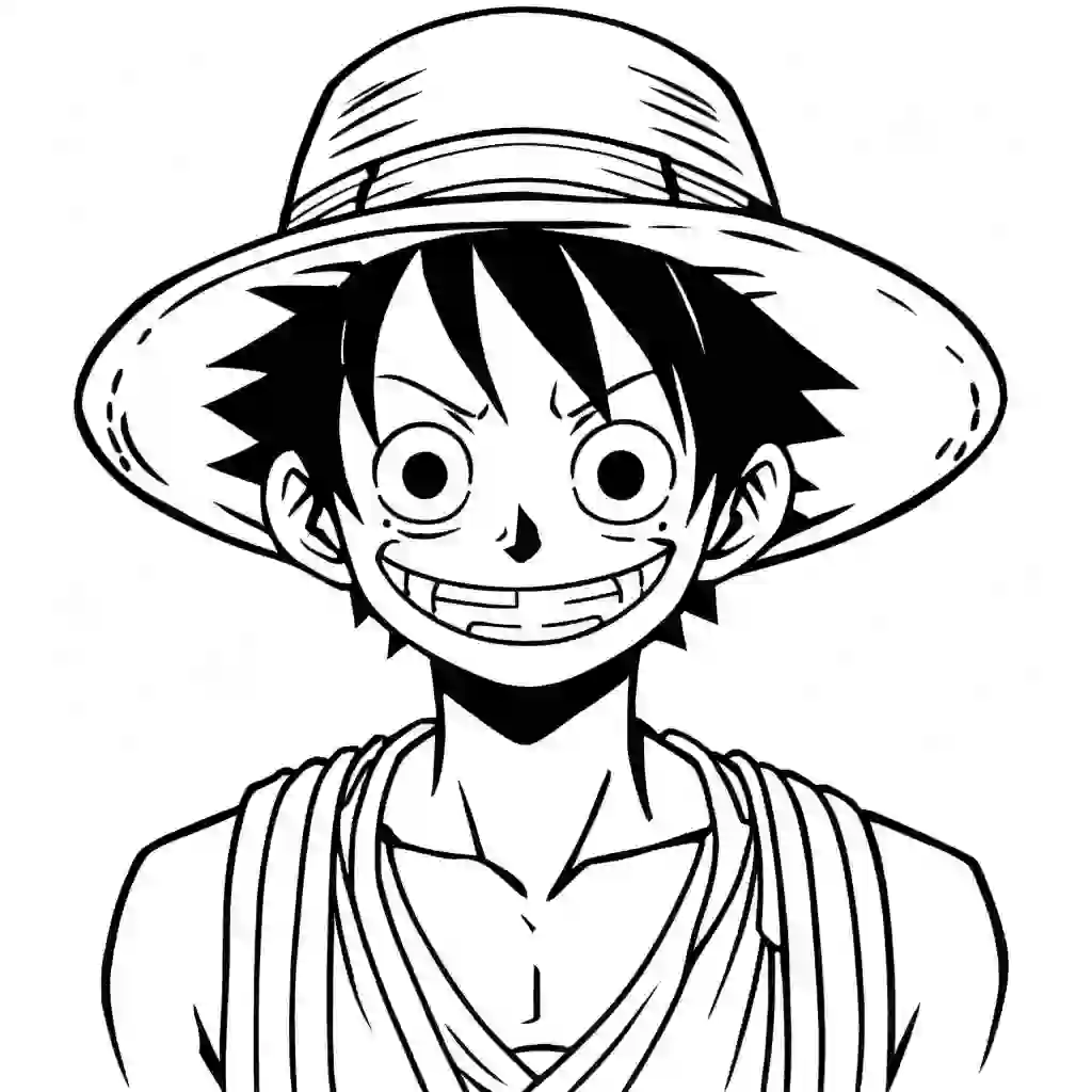 Luffy (One Piece) coloring pages
